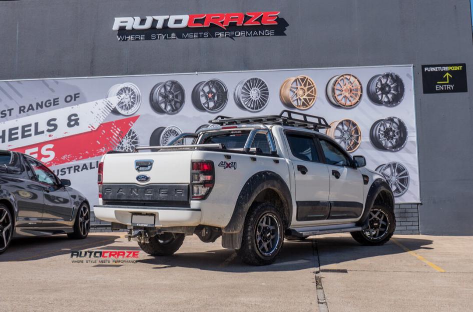 FORD RANGER GD07 MATTE BLACK MILLED